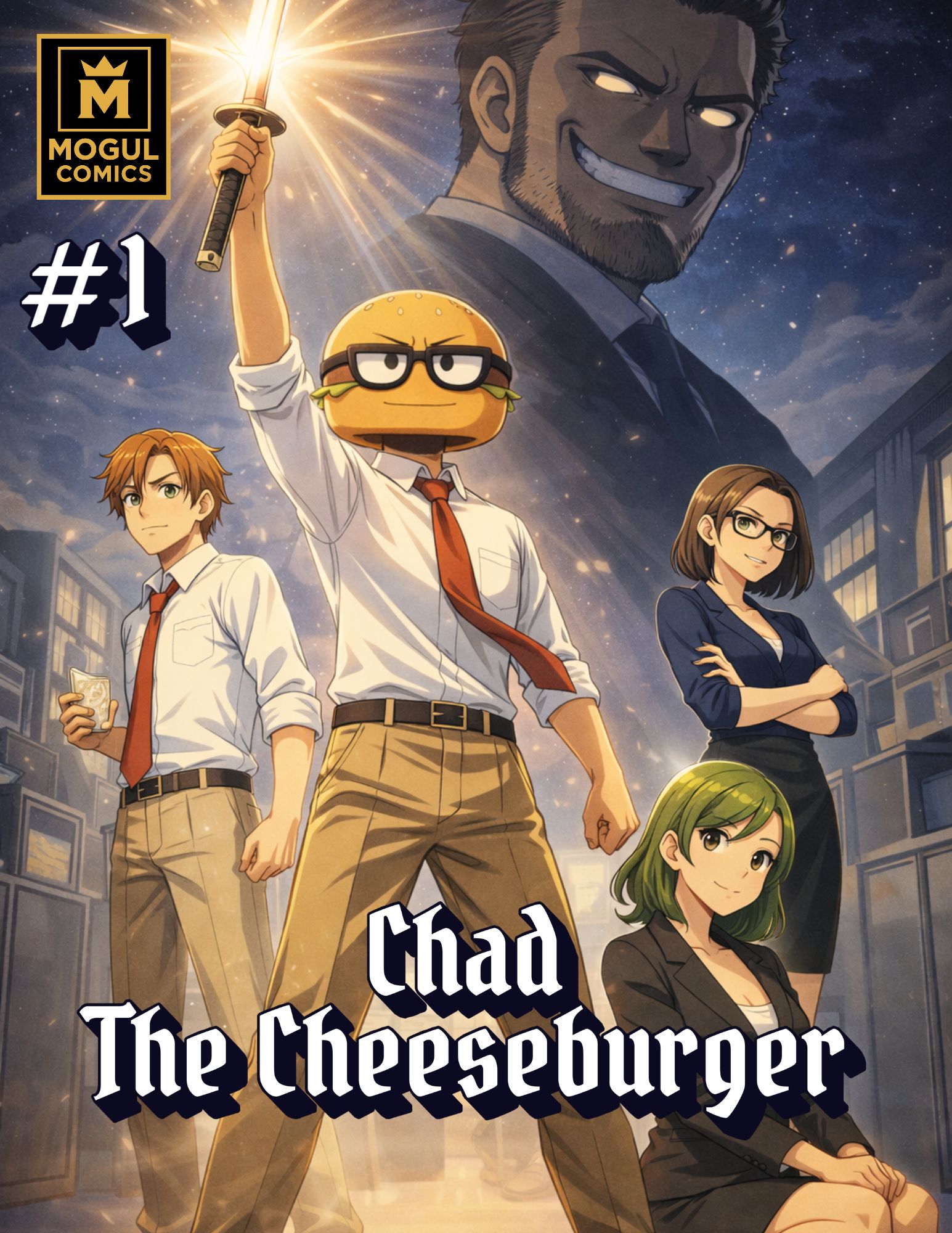 Chad the Cheeseburger issue 1 cover by James Saint Simon