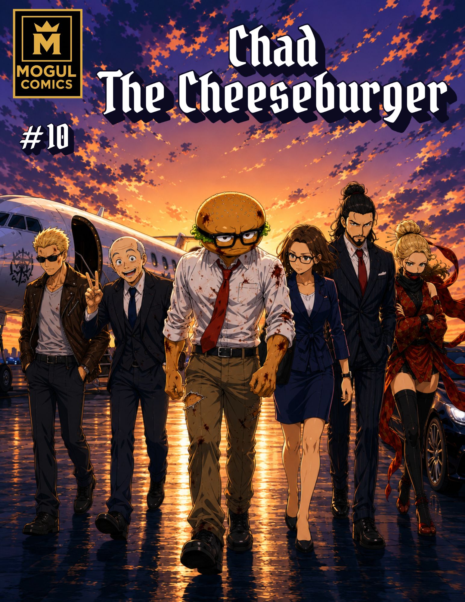 Chad the Cheeseburger issue 10 cover by James Saint Simon