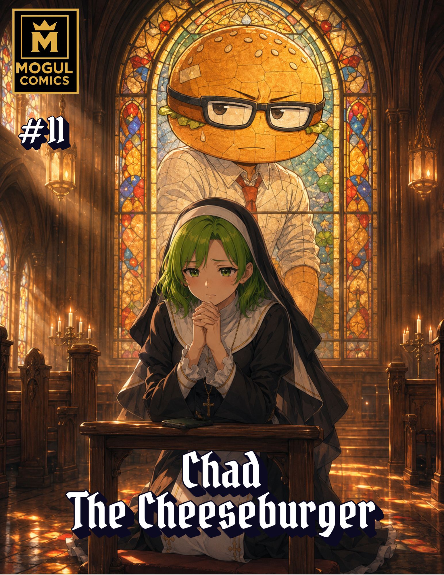 Chad the Cheeseburger issue 11 cover by James Saint Simon