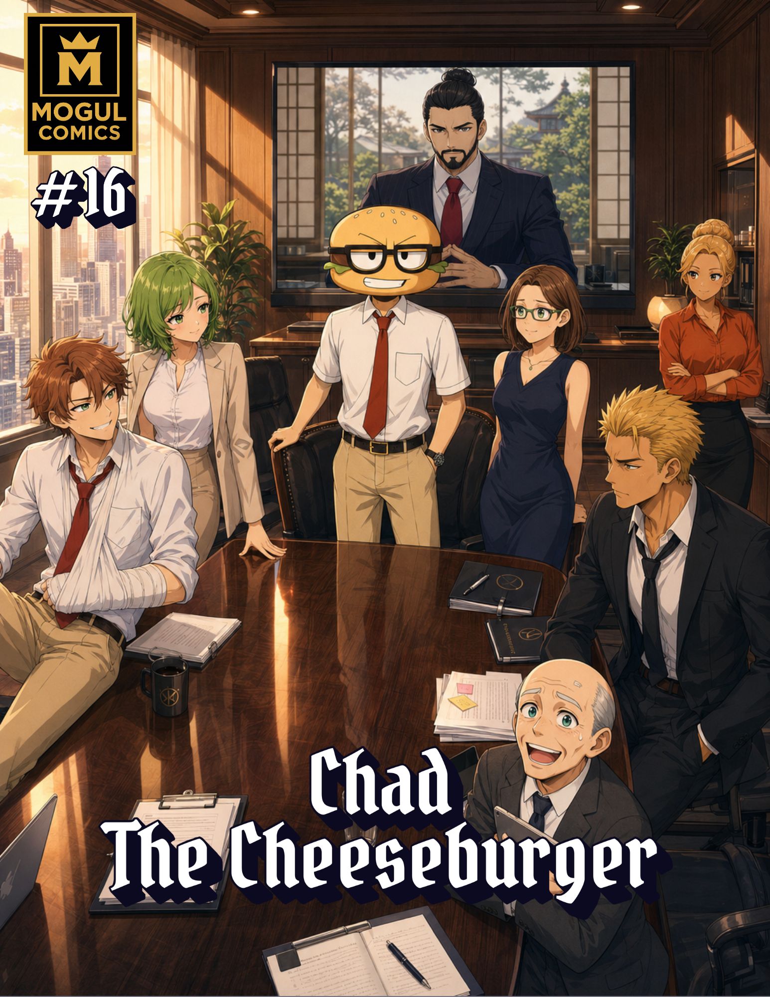 Chad the Cheeseburger issue 16 cover by James Saint Simon