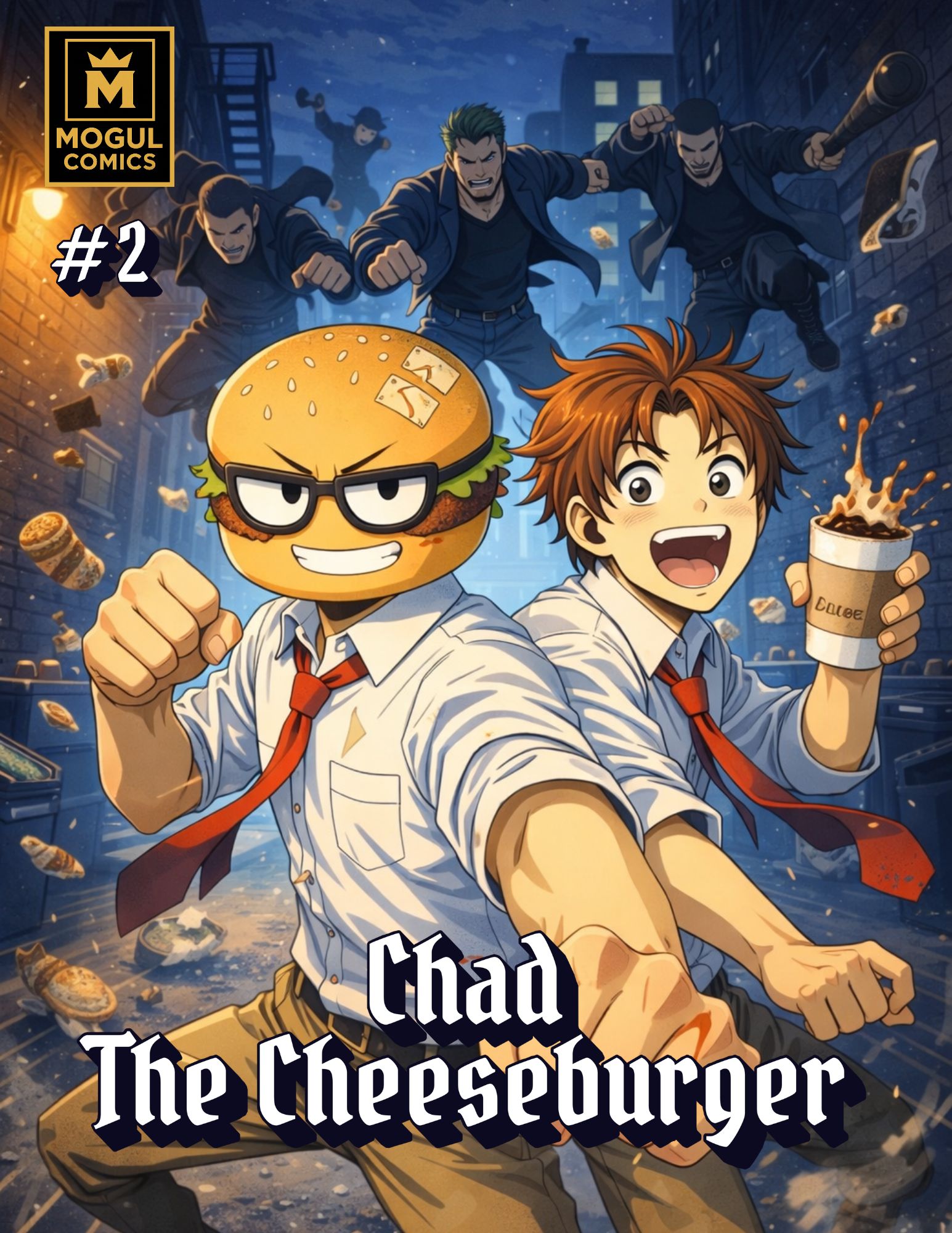 Chad the Cheeseburger issue 2 cover by James Saint Simon