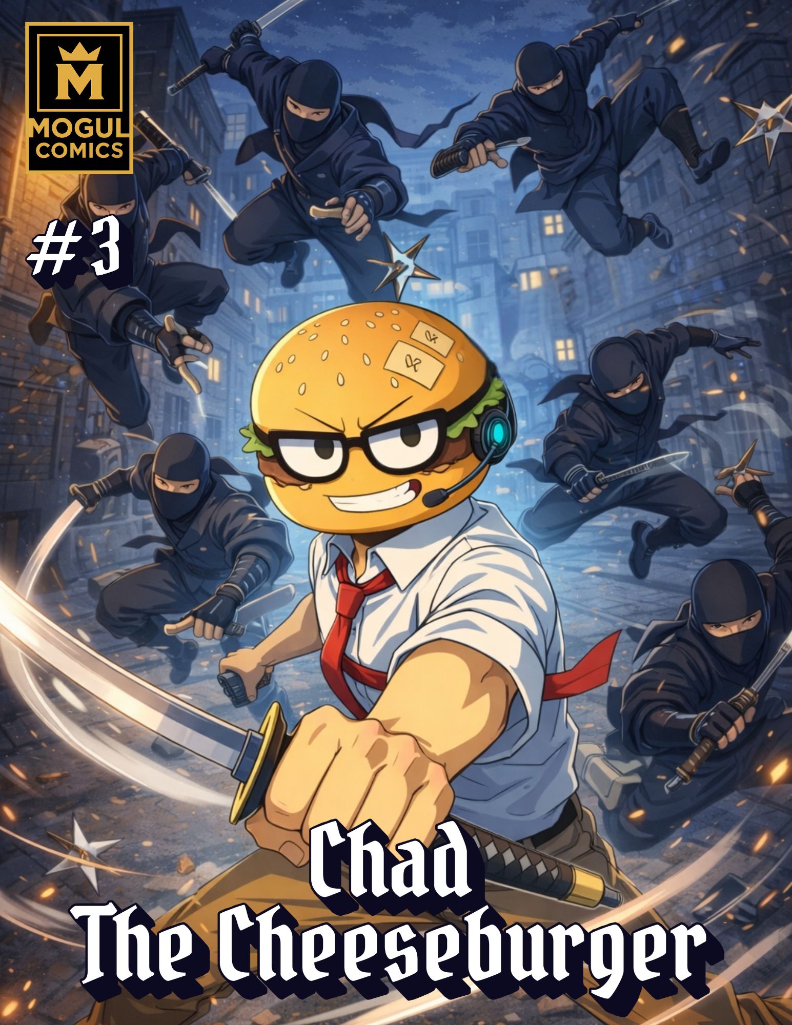 Chad the Cheeseburger issue 3 cover by James Saint Simon