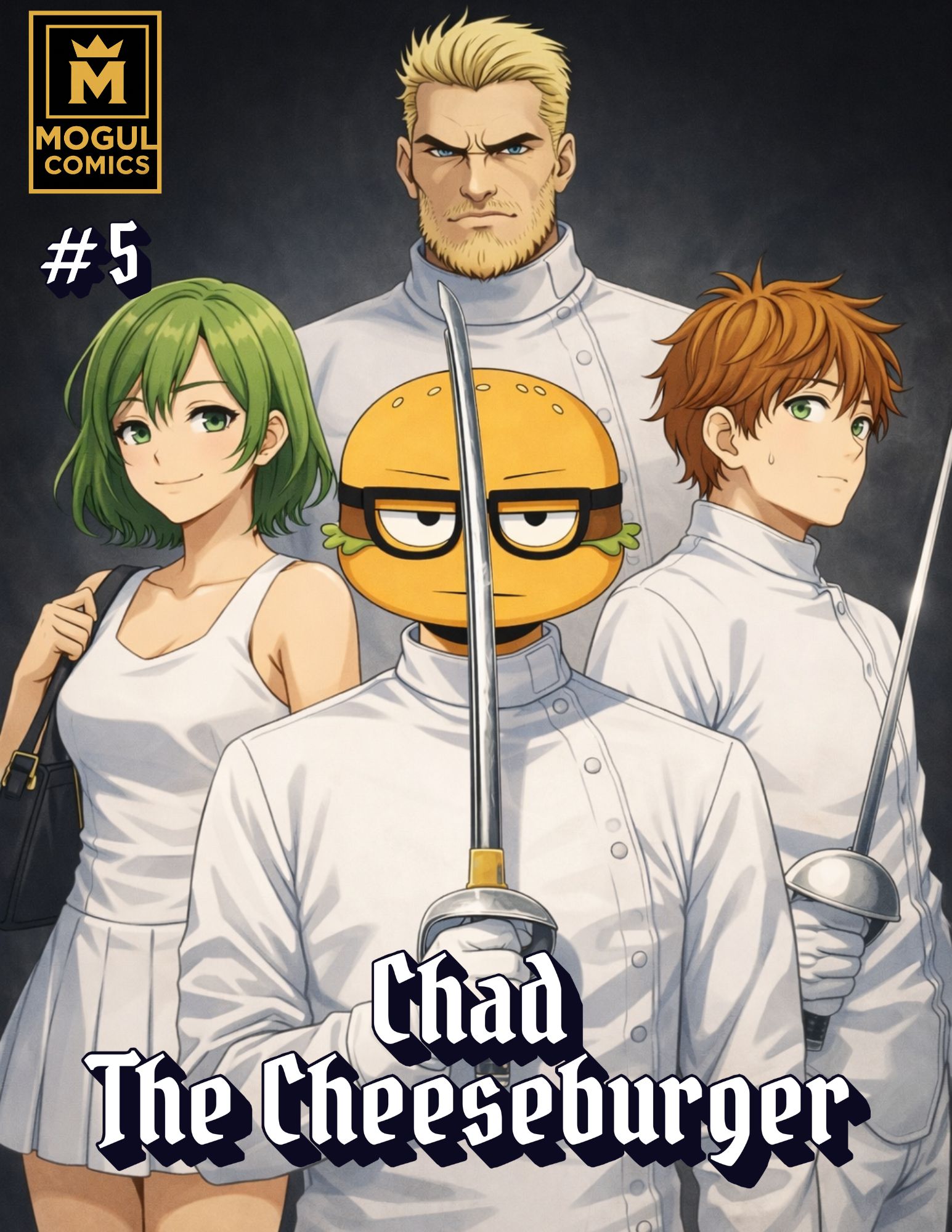 Chad the Cheeseburger issue 5 cover by James Saint Simon