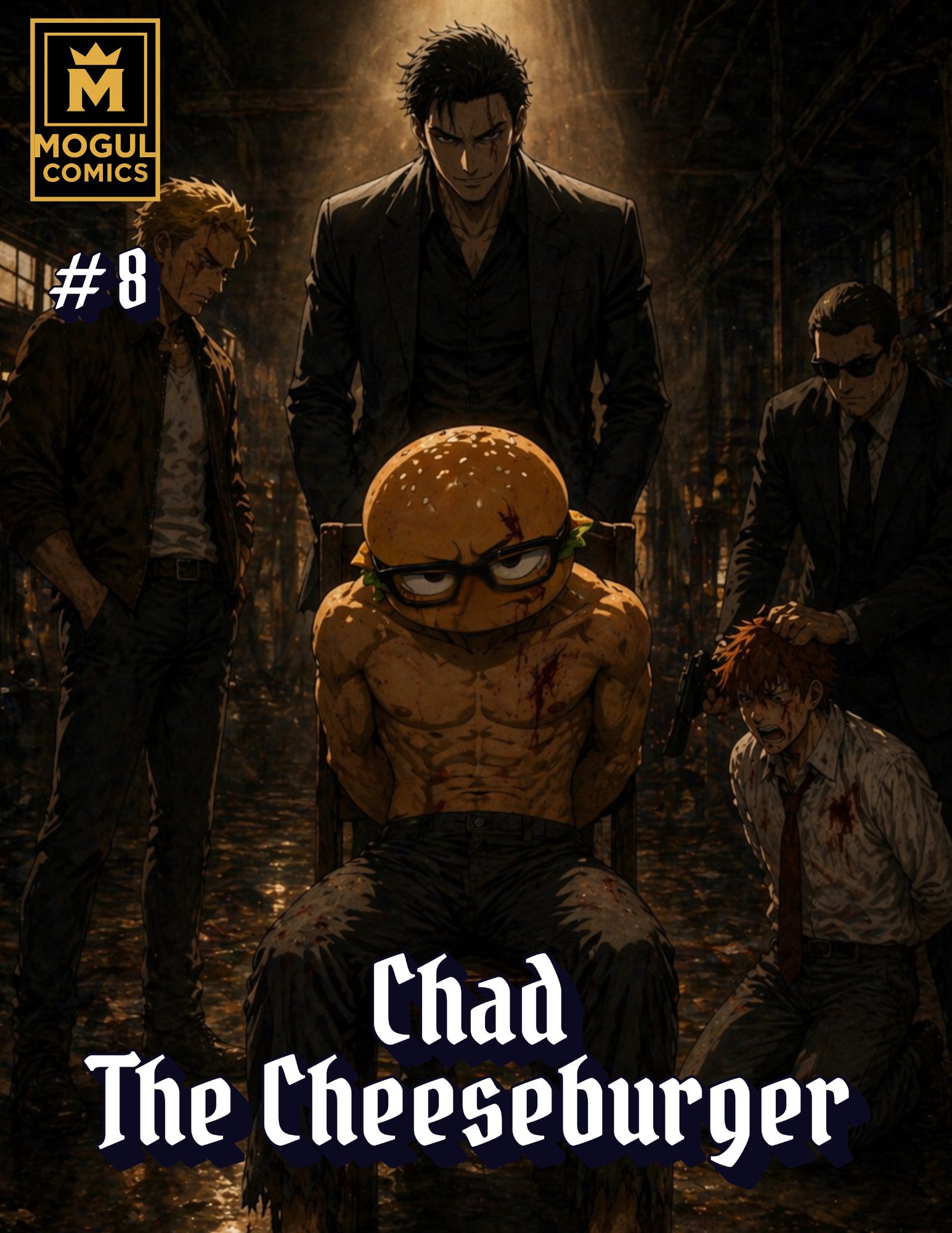 Chad the Cheeseburger issue 8 cover by James Saint Simon